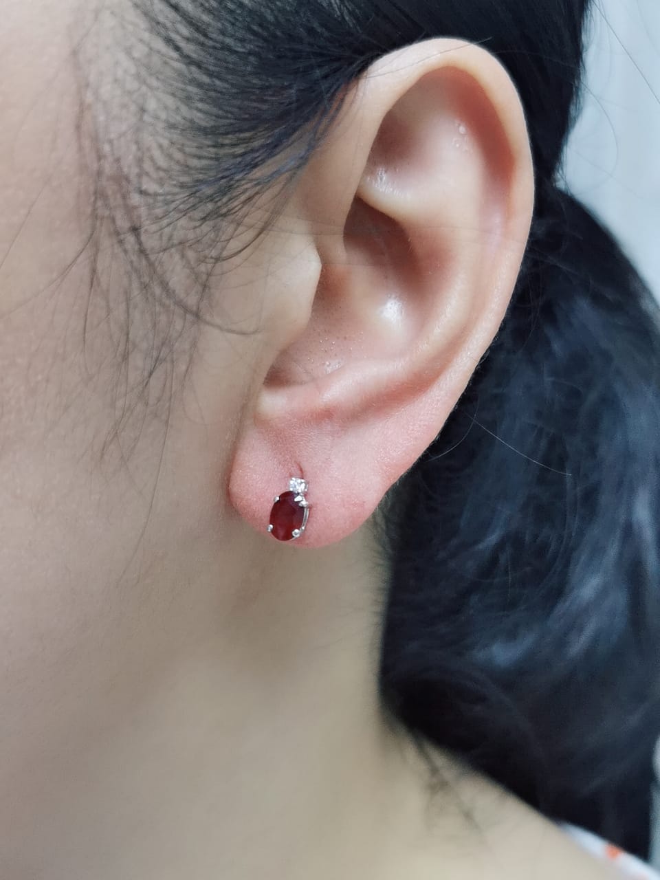 Indulge In The Irresistible Allure Of These Ruby And Diamond Earrings, Crafted In Luxurious 18k White Gold, Where Fiery Red Rubies Ignite The Senses And Dazzling Diamonds Add An Extra Touch Of Brilliance, Making These Earrings An Exquisite Statement Of Timeless Beauty And Sophisticated Elegance That Is Impossible To Resist.