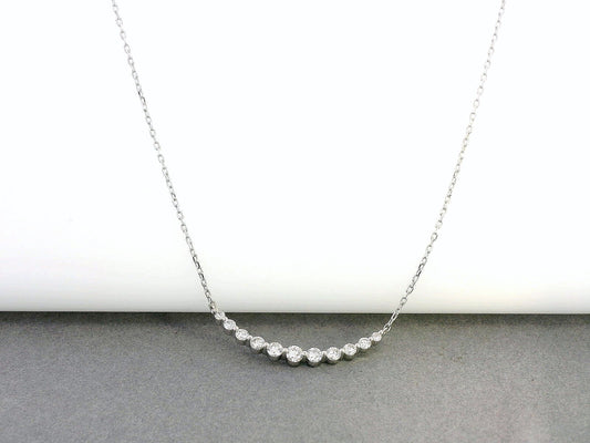 0.33 Carat Diamond Bar Necklace in 18K Gold – Minimalist Diamond Necklace for Women