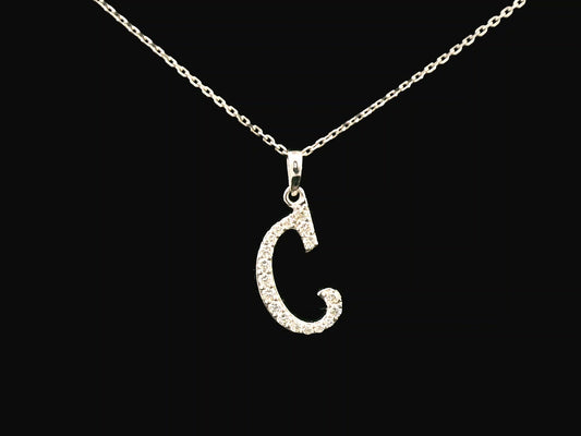 18K gold diamond initial pendant featuring 0.17 carats of brilliant diamonds, personalized letter necklace, luxury monogram jewelry gift.
