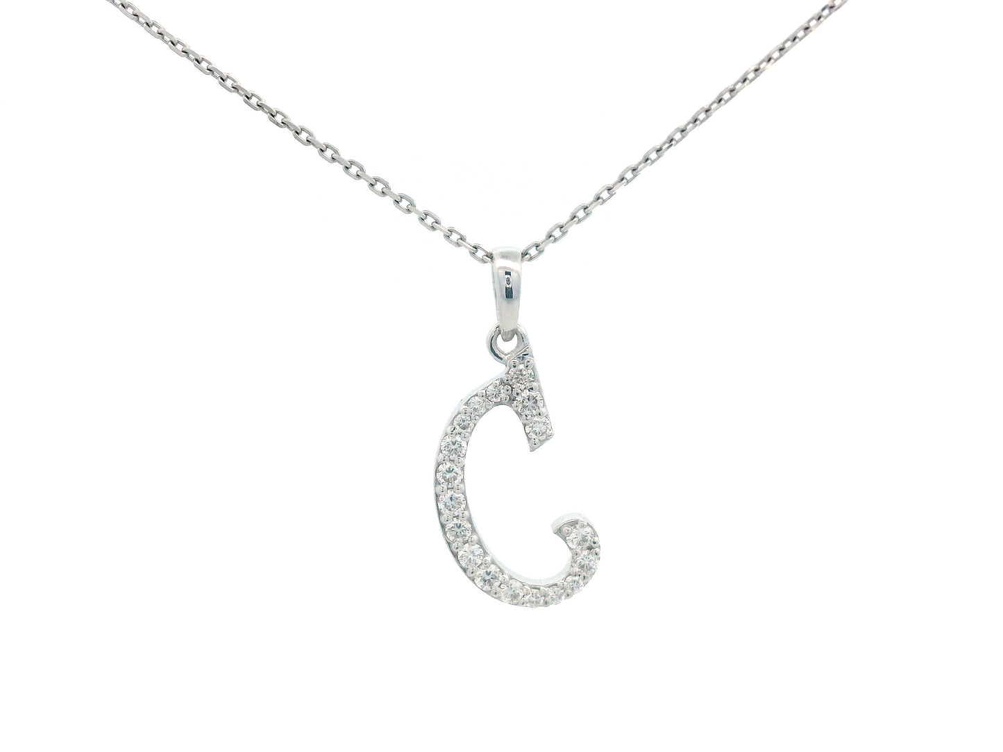 18K gold diamond initial pendant featuring 0.17 carats of brilliant diamonds, personalized letter necklace, luxury monogram jewelry gift.