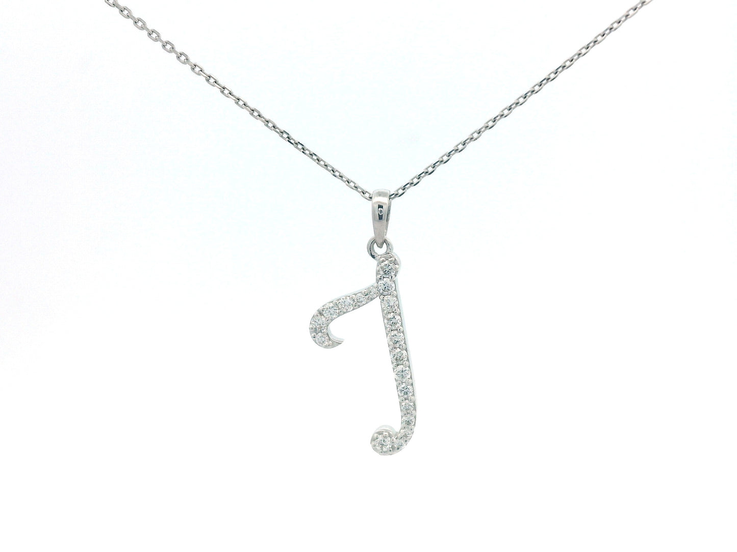 18K gold diamond initial pendant featuring 0.19 carats of brilliant diamonds, personalized letter necklace, luxury monogram jewelry gift.