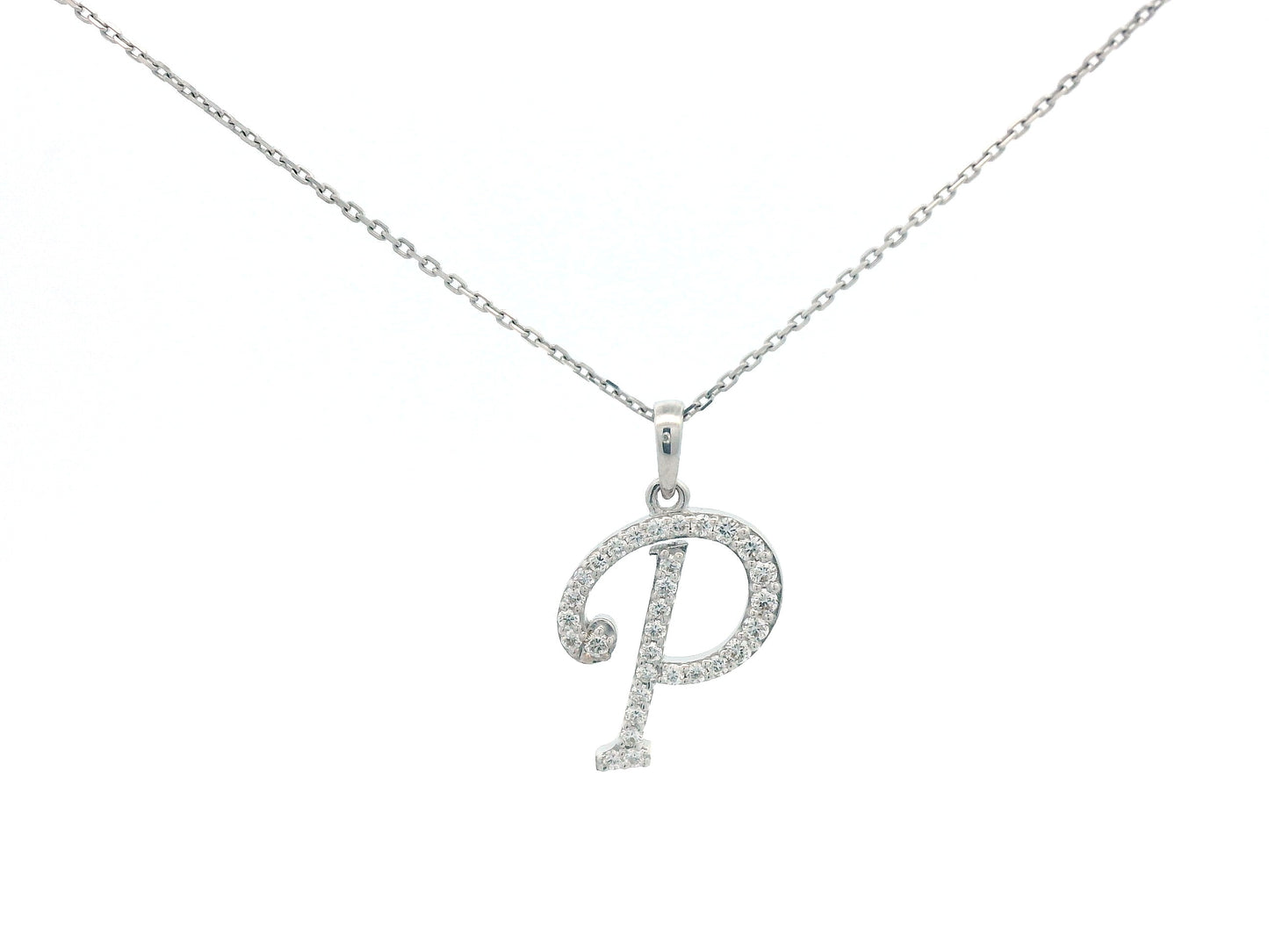 18K gold diamond initial pendant featuring 0.20 carats of brilliant diamonds, personalized letter necklace, luxury monogram jewelry gift.