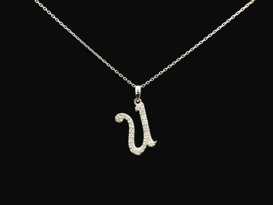 18K gold diamond initial pendant featuring 0.23 carats of brilliant diamonds, personalized letter necklace, luxury monogram jewelry gift.
