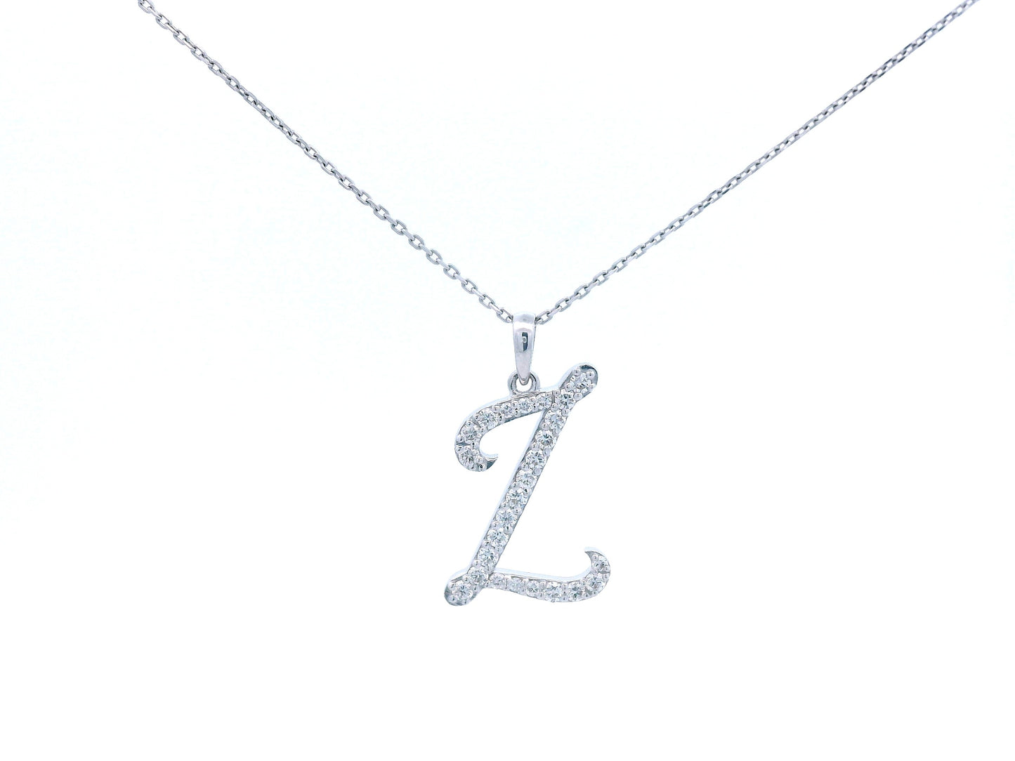 18K gold diamond initial pendant featuring 0.26 carats of brilliant diamonds, personalized letter necklace, luxury monogram jewelry gift.