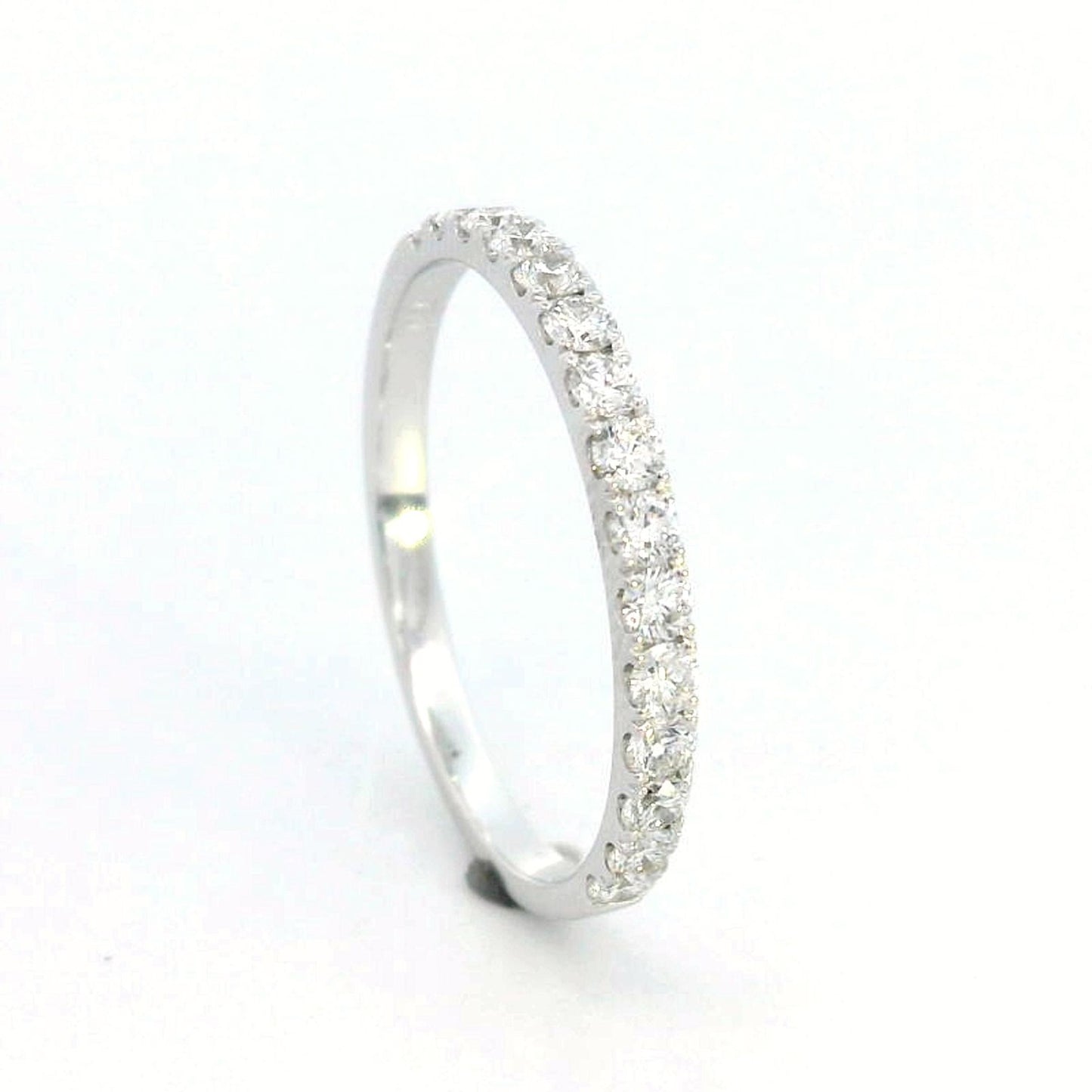 Half Eternity Diamond Ring in 18K White Gold | 0.49 Carats of Sparkling Diamonds