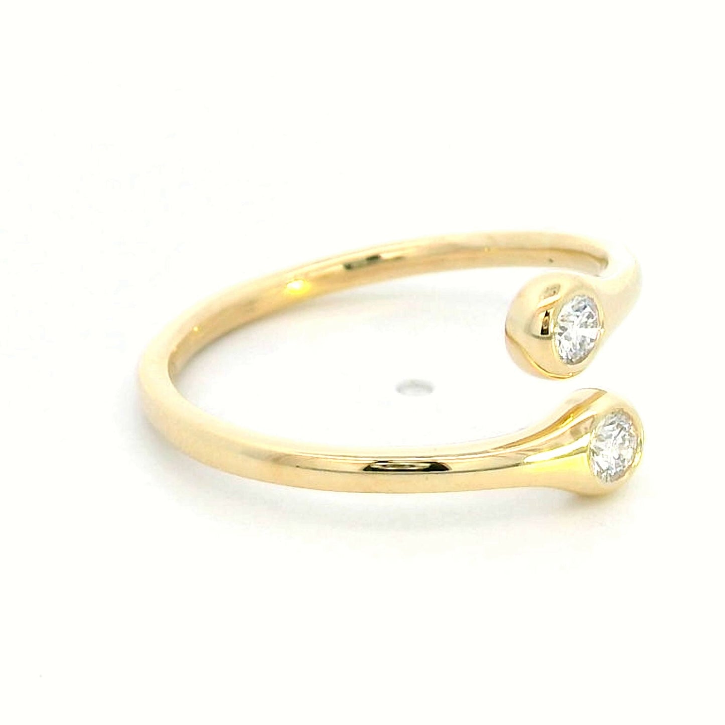 Toi et Moi Diamond Ring in 18K Yellow Gold | 0.17 Carats of Timeless Elegance