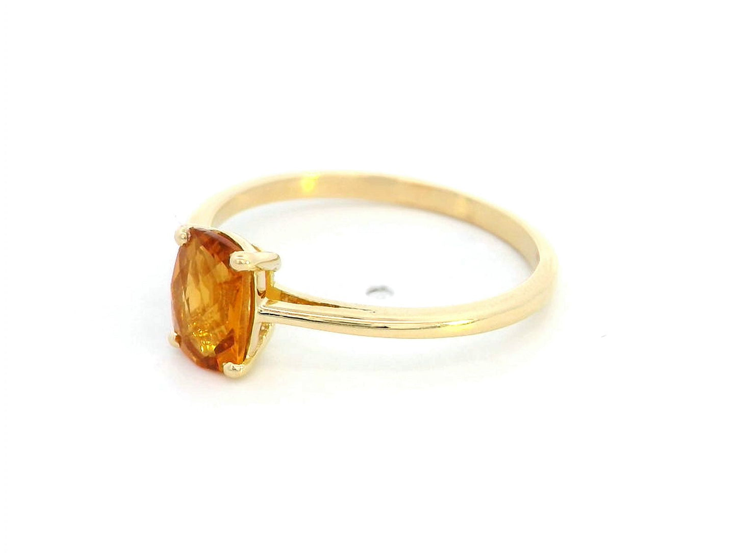 18K Gold Citrine  Ring | 0.72 Carat Oval Citrine | November Birthstone Jewelry