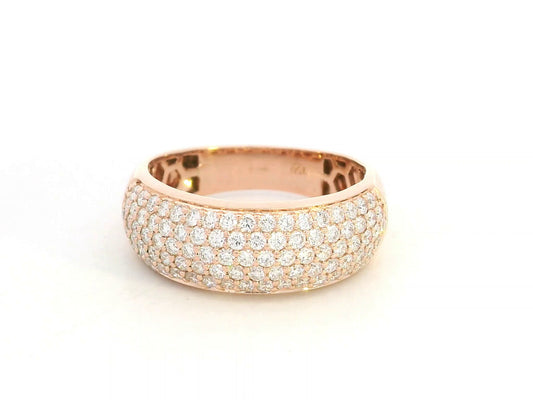 18K rose gold diamond pavé band – 0.97ct diamonds by Emirates Diamonds