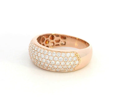 18K rose gold diamond pavé band – 0.97ct diamonds by Emirates Diamonds