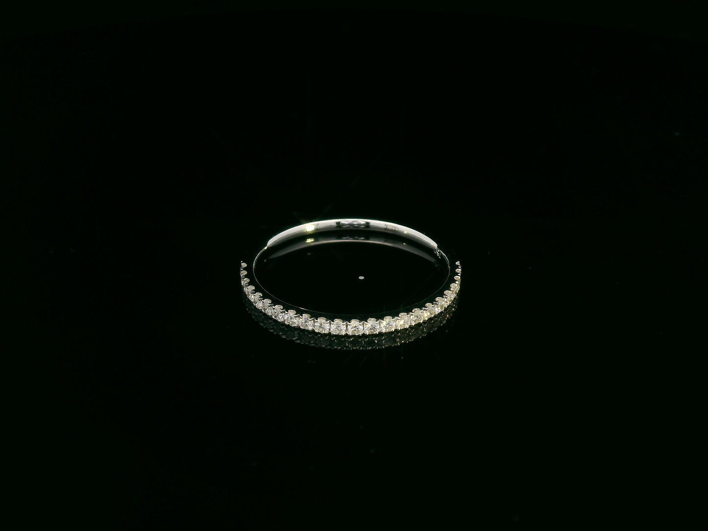 18K white gold emerald cut diamond bridal ring set with GIA certified 1.00 carat center diamond by Emirates Diamonds