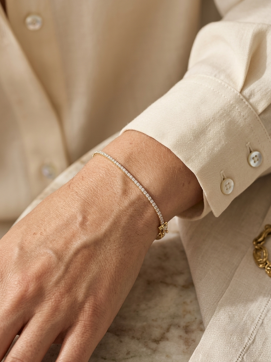 18K yellow gold diamond bangle featuring 0.54 carat natural diamonds in an elegant open bangle bracelet design.