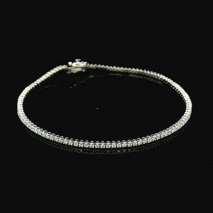 18K Gold Diamond Tennis Bracelet | 1.29 Carats of Brilliant Diamonds