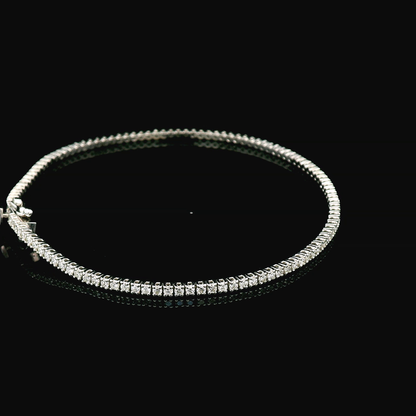 18K Gold Diamond Tennis Bracelet | 1.29 Carats of Brilliant Diamonds