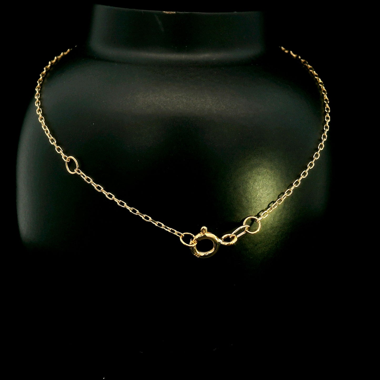 18K yellow gold sideways diamond cross bracelet with round natural diamonds and adjustable fine gold chain