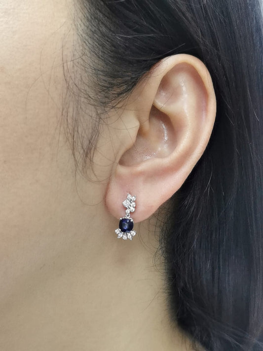 On-person view showcasing luxurious sparkle and length