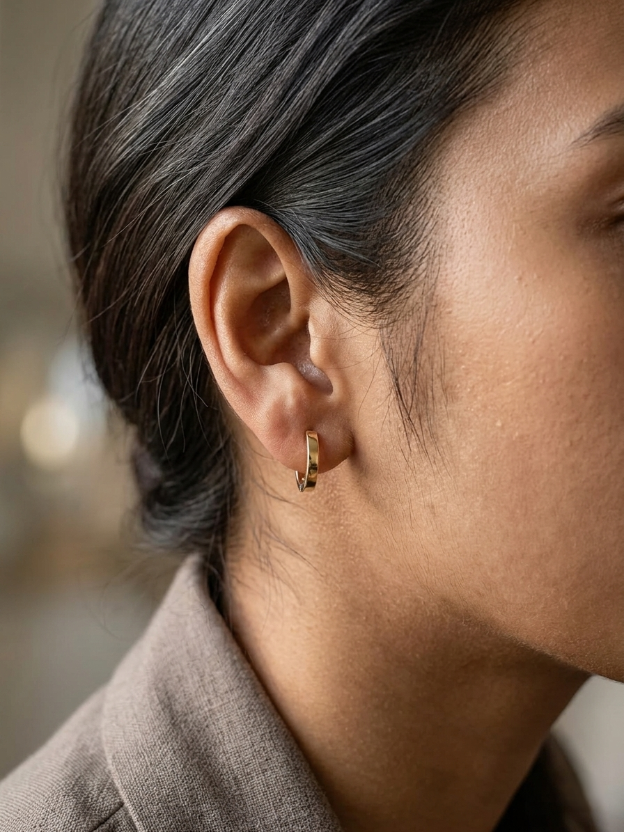 Convertible diamond hoop earrings in 18K yellow gold with detachable pavé diamond circles