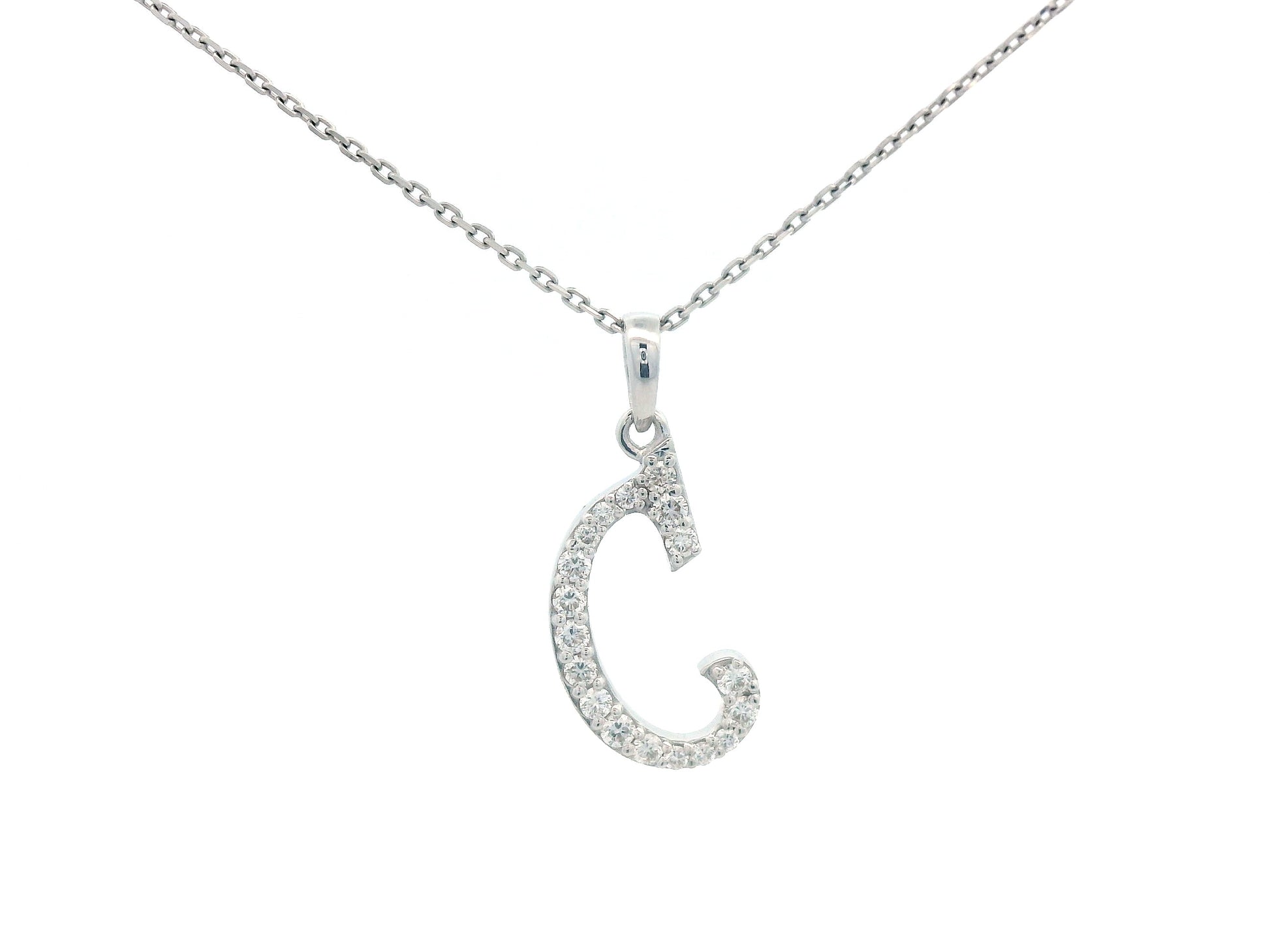 18K gold diamond initial pendant featuring 0.17 carats of brilliant diamonds, personalized letter necklace, luxury monogram jewelry gift.