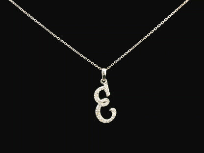 18K gold diamond initial pendant featuring 0.21 carats of brilliant diamonds, personalized letter necklace, luxury monogram jewelry gift.