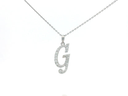 18K gold diamond initial pendant featuring 0.26 carats of brilliant diamonds, personalized letter necklace, luxury monogram jewelry gift.

