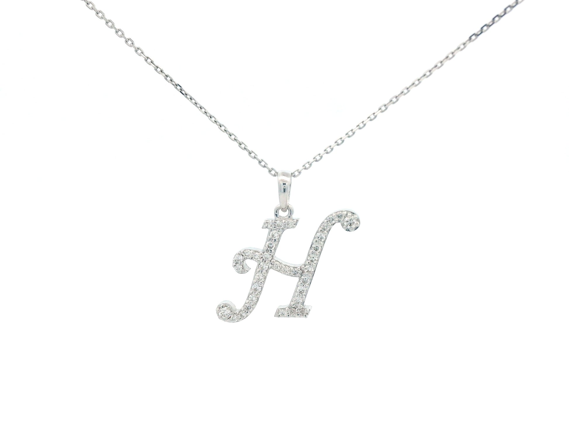 18K gold diamond initial pendant featuring 0.20 carats of brilliant diamonds, personalized letter necklace, luxury monogram jewelry gift.