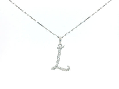 18K gold diamond initial pendant featuring 0.17 carats of brilliant diamonds, personalized letter necklace, luxury monogram jewelry gift.