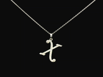 18K gold diamond initial pendant featuring 0.24 carats of brilliant diamonds, personalized letter necklace, luxury monogram jewelry gift.