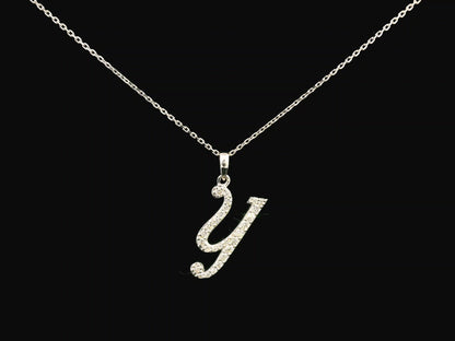 18K gold diamond initial pendant featuring 0.24 carats of brilliant diamonds, personalized letter necklace, luxury monogram jewelry gift.