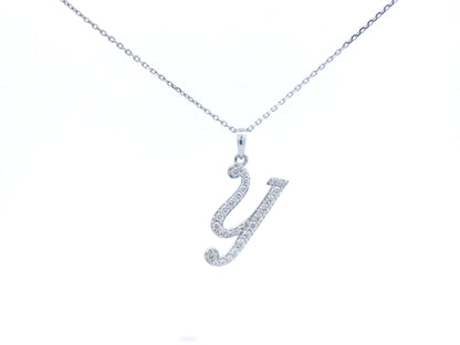 18K gold diamond initial pendant featuring 0.24 carats of brilliant diamonds, personalized letter necklace, luxury monogram jewelry gift.
