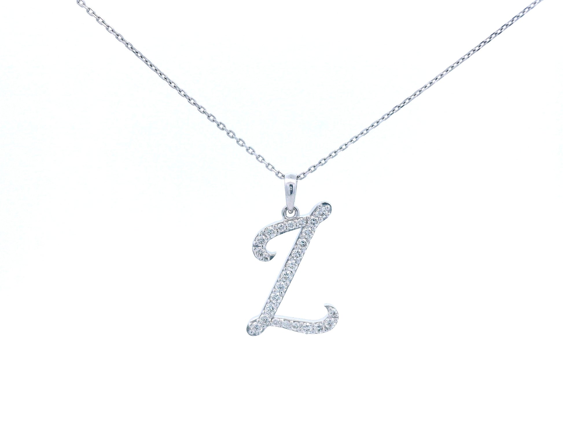 18K gold diamond initial pendant featuring 0.26 carats of brilliant diamonds, personalized letter necklace, luxury monogram jewelry gift.