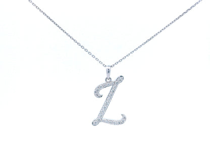 18K gold diamond initial pendant featuring 0.26 carats of brilliant diamonds, personalized letter necklace, luxury monogram jewelry gift.