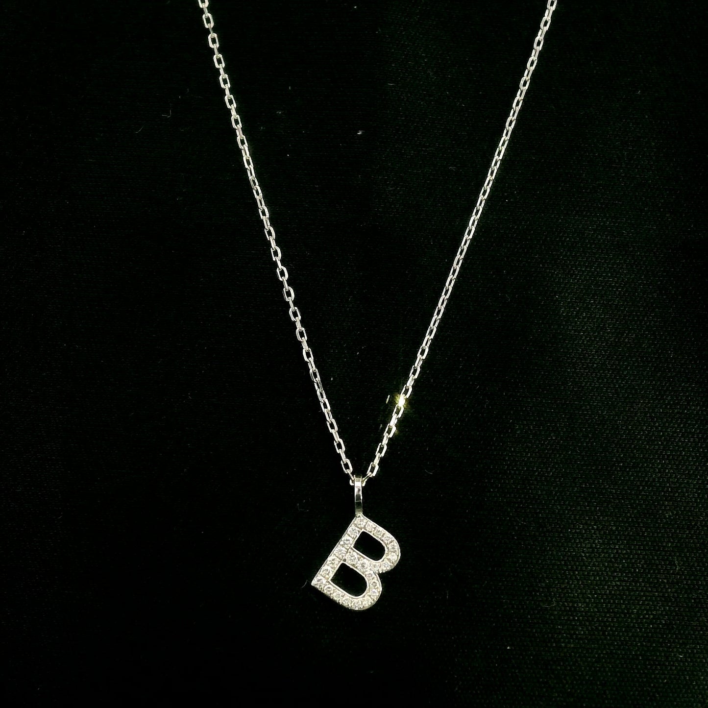 Diamond Initial B Pendant