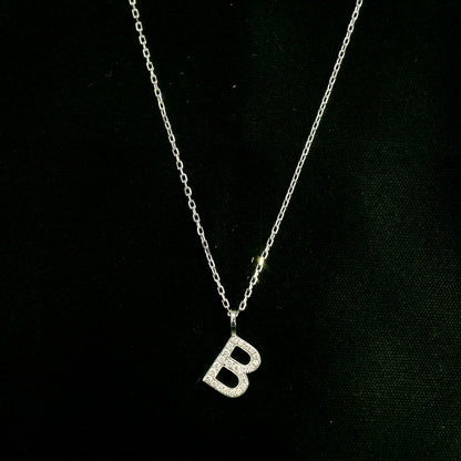 Diamond Initial B Pendant