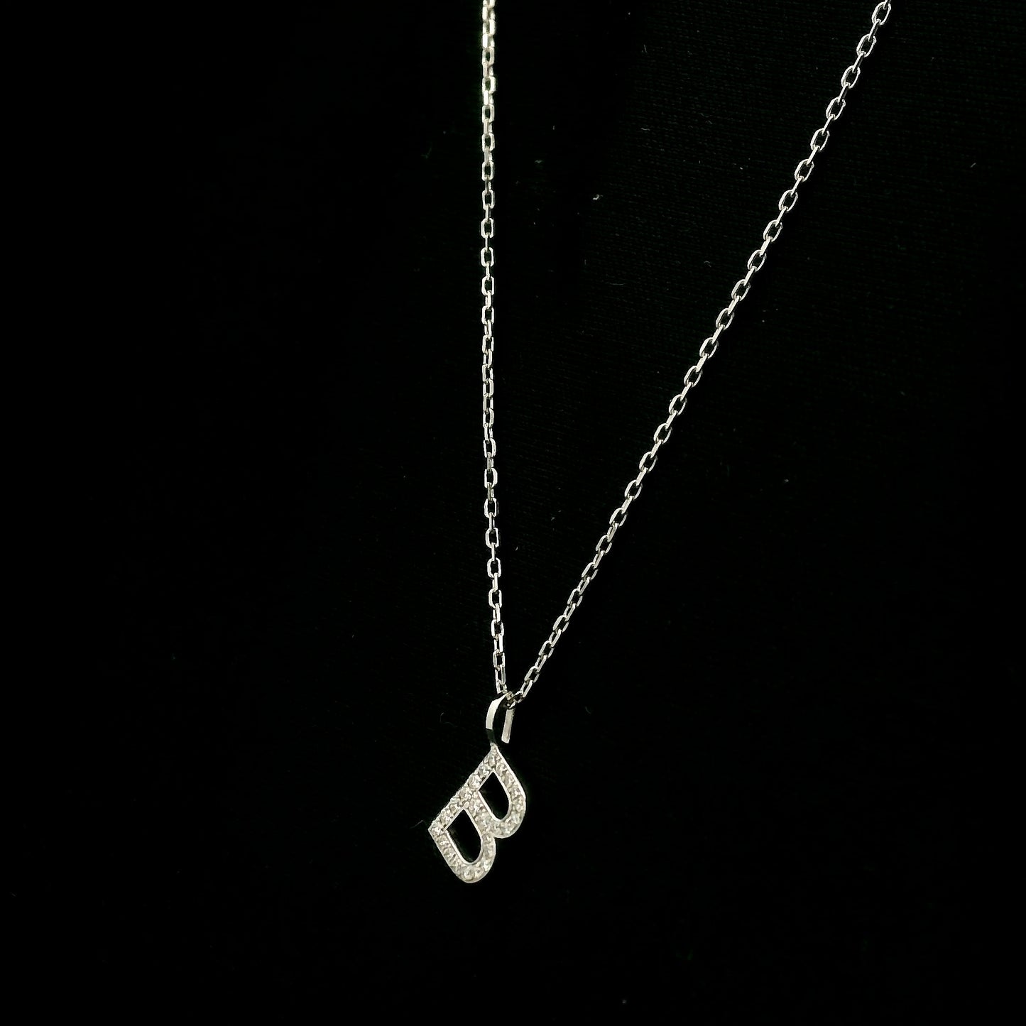 Diamond Initial B Pendant