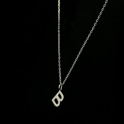 Diamond Initial B Pendant