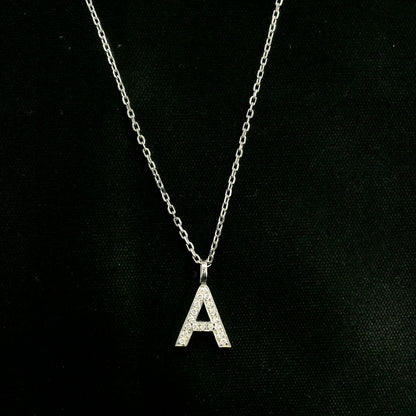 Diamond Initial A Alphabet Pendant In 18k Gold