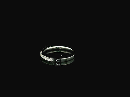 Diamond half eternity ring 0.37 carat in 18K white gold by Emirates Diamonds