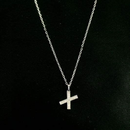 Diamond Initial X Alphabet Pendant In 18k Gold