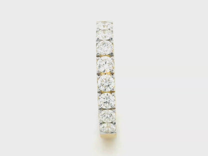 Half Eternity Diamond Ring in 18K Yellow Gold | 0.77 Carat Diamonds