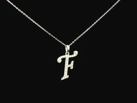 18K gold diamond initial pendant featuring 0.21 carats of brilliant diamonds, personalized letter necklace, luxury monogram jewelry gift.
