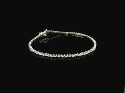 1.84 carat diamond tennis bracelet set in 18K white gold by Emirates Diamonds
