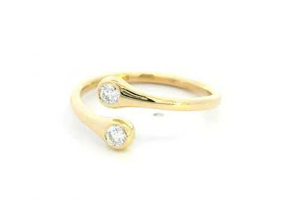 Toi et Moi Diamond Ring in 18K Yellow Gold | 0.17 Carats of Timeless Elegance