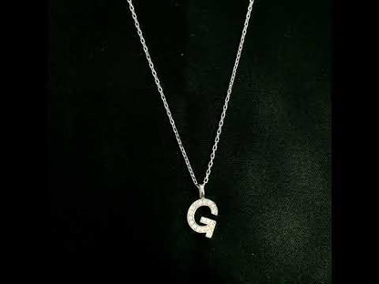 Diamond Initial G Alphabet Pendant In 18k Gold