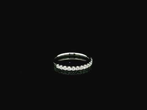 Diamond half eternity ring 0.37 carat in 18K white gold by Emirates Diamonds