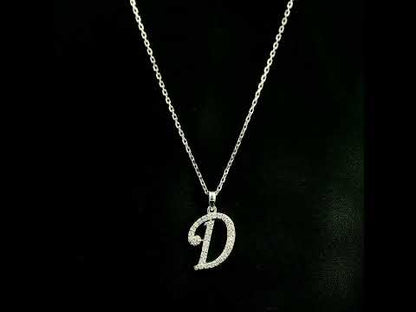 Diamond Initial D Alphabet Pendant In 18k Gold