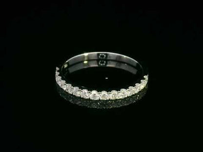 Half Eternity Diamond Ring in 18K White Gold | 0.49 Carats of Sparkling Diamonds