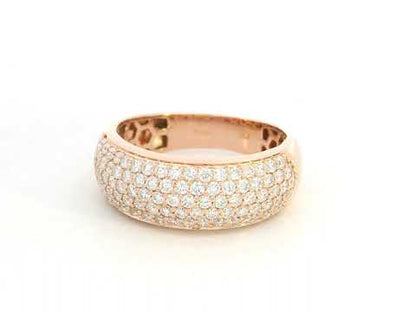 Diamond Pavé Band in 18K Rose Gold