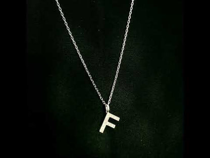 Diamond Initial F Alphabet Pendant In 18k Gold