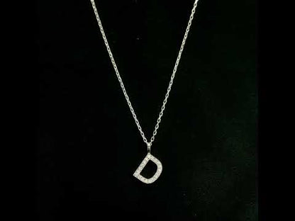 Diamond Initial D Alphabet Pendant In 18k Gold
