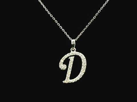 18K gold diamond initial pendant featuring 0.25 carats of brilliant diamonds, personalized letter necklace, luxury monogram jewelry gift.