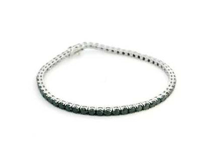 18K Gold Black Diamond Tennis Bracelet | 9.03 Carat Total Diamonds